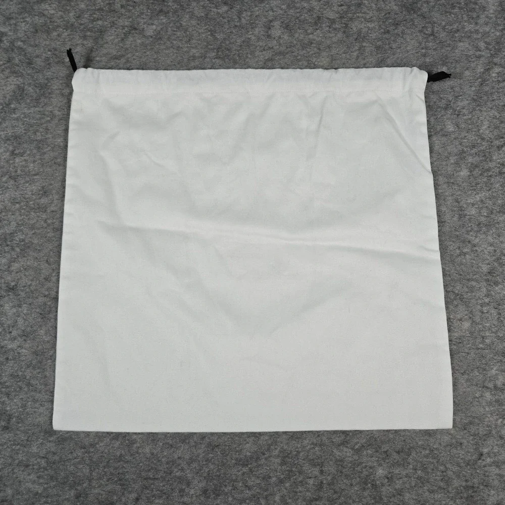 Diptyque Unisex White Canvas Logo Drawstring Dust Bag OS 15.5x15